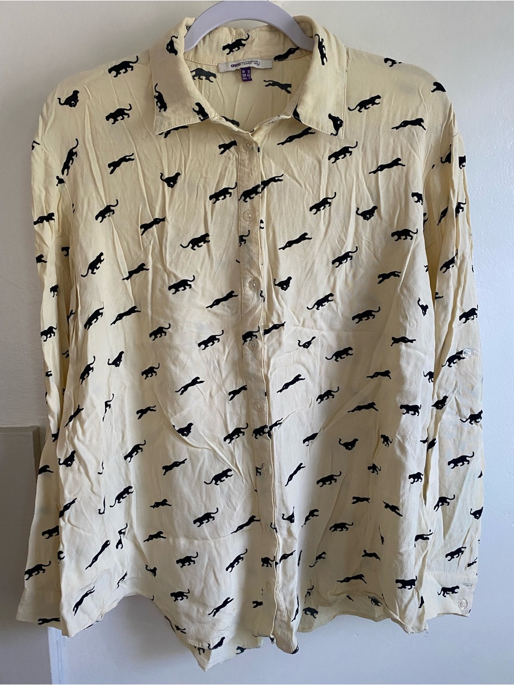 ASOS Maternity Button Down in Big Cat Print